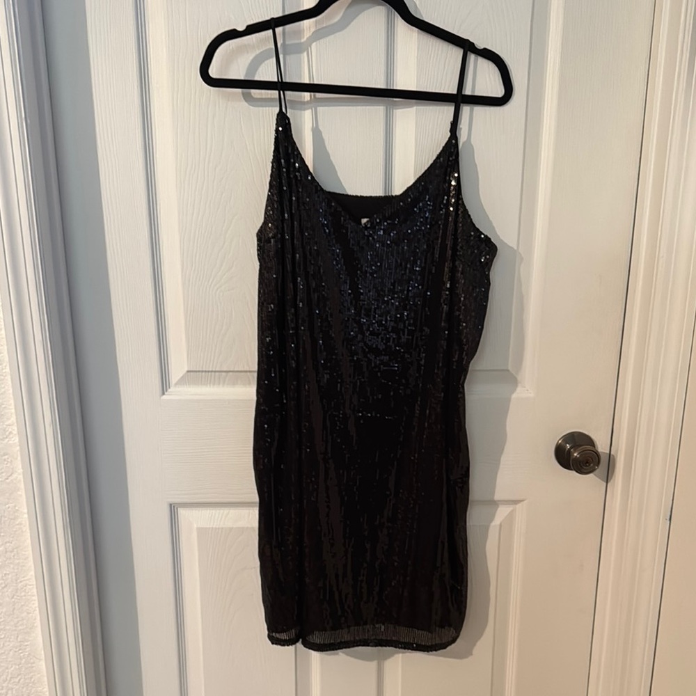 A New Day Black Sequin Dress